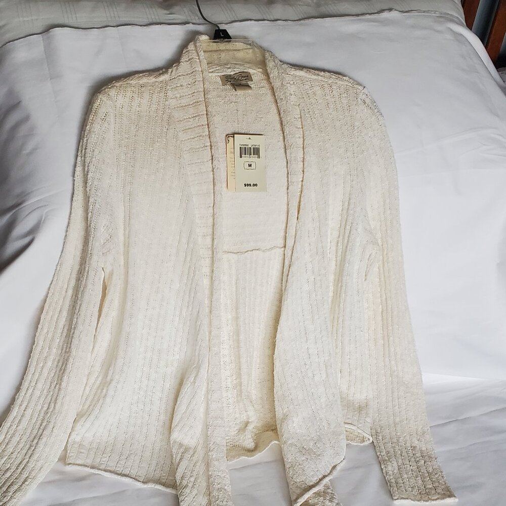 NWT Womens "Lucky"  Brand Cardigan  Ivory Color  Size -M
